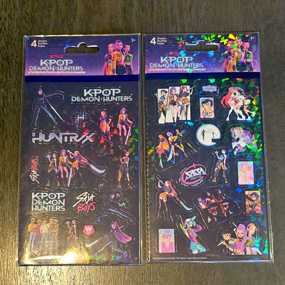 19 Sandylion K-POP Demon Hunters 4 Sheet Sticker Packs